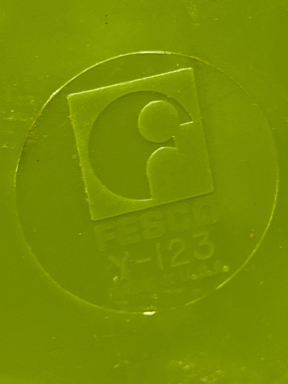 1960’s Fesco Y-123 Avocado Green Flip lid Wastebasket - Picture 10 of 10